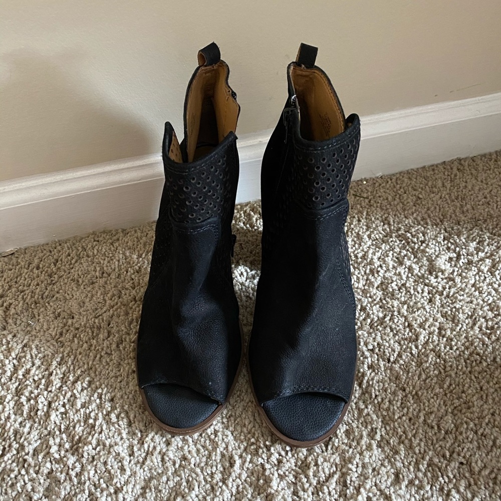 Black Zip Bootie